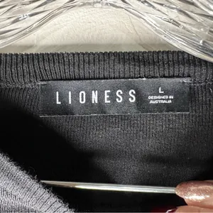 Lioness Black Easy‎ Village Long Sleeve Cinched Sides Sweater Dress thumbnail 7