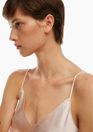 Aritzia Babaton Satin Cream Cami thumbnail 2