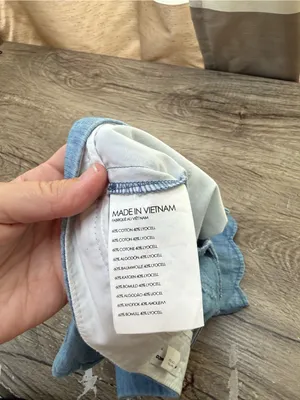CLUB MONACO Scalloped Hem Chambray Amber Shorts Size‎ 0 thumbnail 4