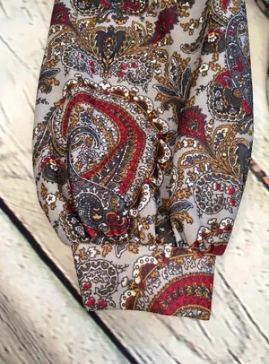 Vintage 1970’s Paisley Print Dress thumbnail 6