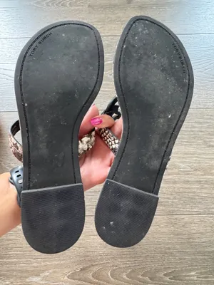 Tory Burch Miller Sandals Snake Print thumbnail 4