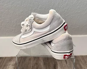 Unisex Vans Gray /Off White Sueden Lace Up Sneaker Shoes Womens :7 Mens:5.5 thumbnail 3