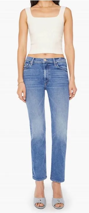 MOTHER Mid-Rise Rider Hover Jean in Swing and a Miss Size 24 thumbnail 1