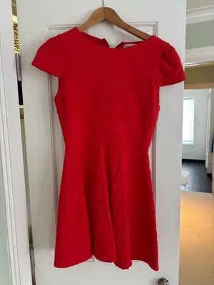 Alice and Olivia red mini dress thumbnail 1