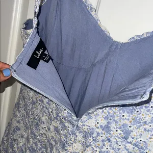 Lulus Effortless Personality Blue Floral‎ Embroidered Mini Dress Size Large thumbnail 4