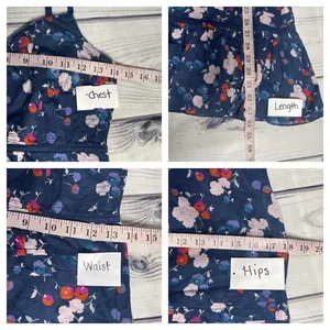 American Eagle Floral Mini Sundress Size 6 Lined Smocked Bodycon‎ Ruffle Hem thumbnail 5