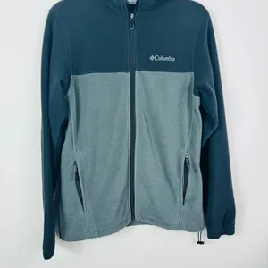 Columbia Women's Full Zip Fleece Jacket Black/Gray‎ Size Small thumbnail 3