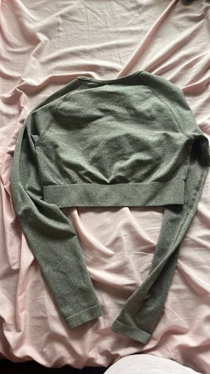 SHEIN Brown Cropped Workout Top thumbnail 2