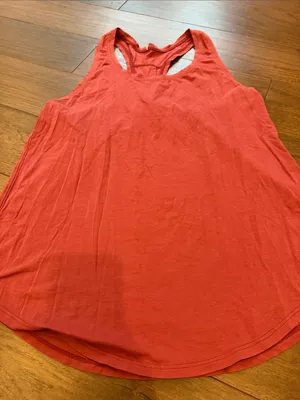 Lululemon Maroon Racerback Tank Top Size 4? - C72-043 thumbnail 2