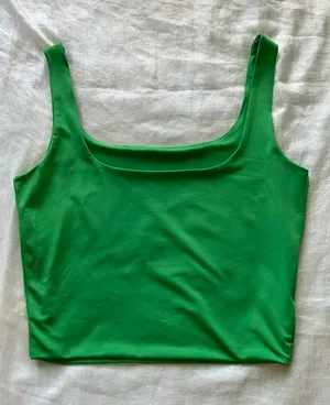 Green Cropped Tank Top thumbnail 1