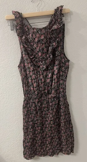 Free People I'm Your Favorite Mini Dress‎ Plum Combo Size S thumbnail 1