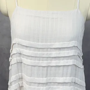 Saltwater Luxe Tiered Mini Dress‎ Women Medium Ruffle Boho Coastal Clean Girl thumbnail 4