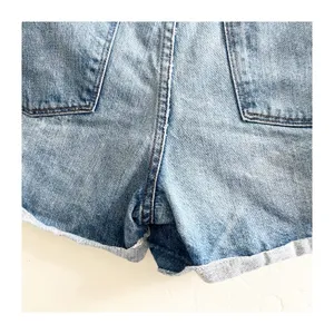 J.CREW Denim Shorts Womens Size 28 Blue Denim Cuffed Medium Wash Pocket Preppy thumbnail 8