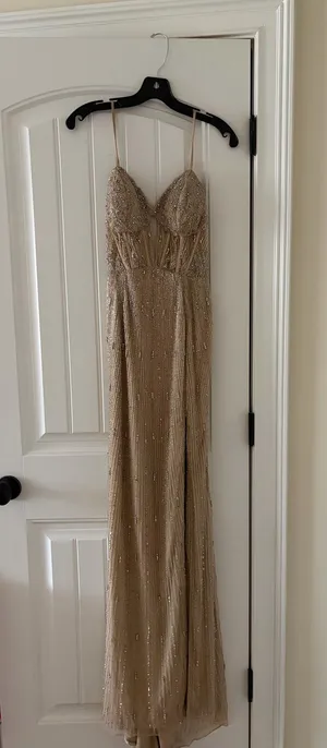 Beautiful Gold Prom dress Primavera Brand 00 thumbnail 2