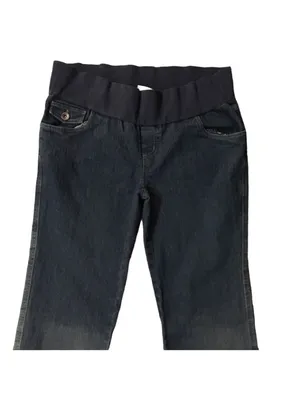 Oh Mamma Maternity Jeans Womens M Bootcut Stretch Denim Used Faded thumbnail 3
