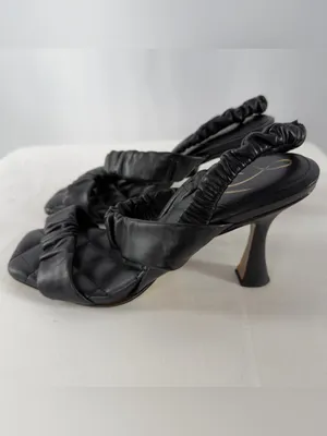 Revolve Sam Edelman Marlena Square Toe Quilted Sandal in Black Size 8.5 thumbnail 6