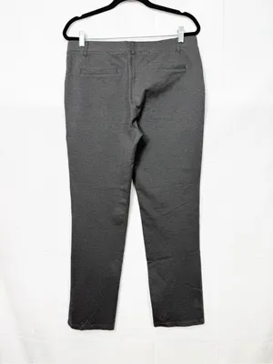 Quince Ultra-Stretch Ponte Straight Leg Pants Charcoal Grey Office thumbnail 5