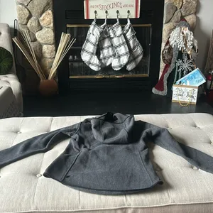 Lululemon Scuba Tumbled Fleece Funnel-Neck Half Zip Heather Grey Size 6 thumbnail 8