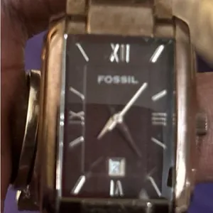 Fossil Brown Rectangular Watch thumbnail 1