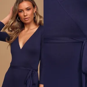 NWT Lulus Garden District Wrap Maxi Dress‎ in Navy Blue Size Medium thumbnail 3