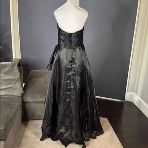 Women’s Black Strapless Full Length Prom Formal Dress Zip Back Size 10 NEW thumbnail 5