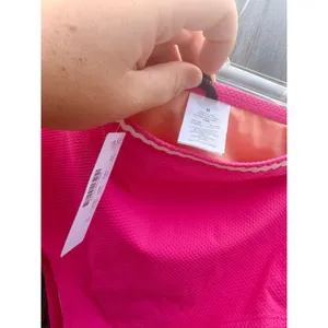 J.Crew NEW Pink Textured High Waisted Bikini Bottoms with Rickrack Trim Sz M thumbnail 7