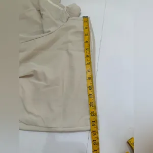 NWOT Cider Woven Mid Rise Solid Pocket Shorts Beige | TAGS CUT OUT SEE NOTES thumbnail 8