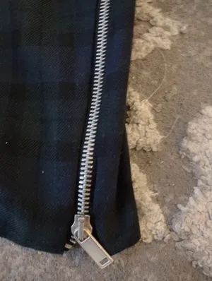 Zara Strapless Green Plaid Sheath Dress thumbnail 4