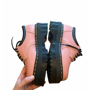 NEW Dr Martens 8053 Quad Jadon Women 6 Pink Leather Platform Pisa Oxford Black thumbnail 2