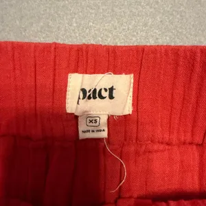 Pact Organic Cotton Gauze Crop Top Maxi Skirt Set Red Women Small XS thumbnail 15