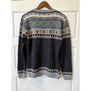 Artesania 1983 Alpaca Fair Isle Sweater XL Nordic Scandi Hand Knit Peru thumbnail 6