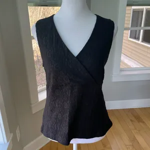 Vintage Y2K Envision Studio Black Lace V Neck Top Size Small thumbnail 6
