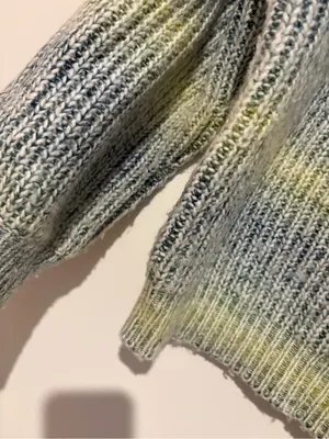 Universal Threads ombré striped Pullover Oversized Sweater Soft Green‎ XS thumbnail 7