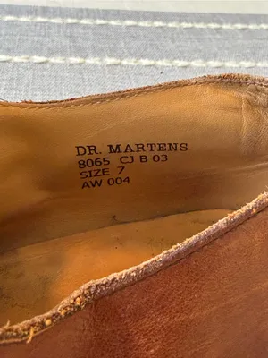 Vintage Dr. Martens 8065 Brown Leather Mary Jane Shoes Made in England Size 9 thumbnail 11