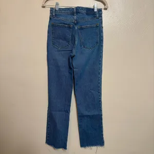 Abercrombie & Fitch Women Jeans The 90s Straight Ultra High Rise Raw Hem Size 26 thumbnail 5