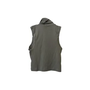 HELSA Jersey Cropped Turtleneck Top‎ Sage X-Small thumbnail 3