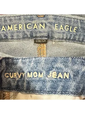 AE Curvy High-Rise Ripped Distressed Stretch Ankle Mom Jeans Size 4 / 27 thumbnail 7