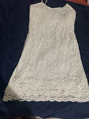 Vintage white lace dress thumbnail 3