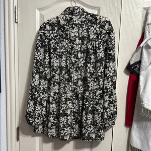 Entro Esther Floral‎ Long Sleeve Blouse Boho Cottagecore Romantic thumbnail 3