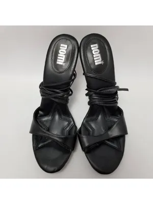Nomi Womens Gladiator Strapy Lace Up Platform Heel Sandals Black Size 8.5 M thumbnail 8