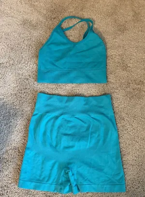 Teal workout set Blue thumbnail 1