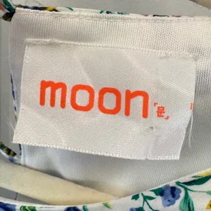 Moon Boutique Floral Ruffle Cap Sleeve Mini Dress White Blue Cotton‎ Large thumbnail 5