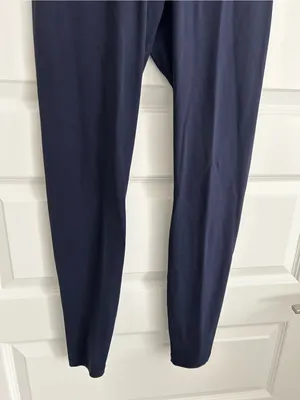 Quince Navy Blue Leggings Size M thumbnail 4