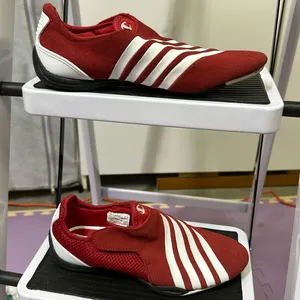 Champion Red and White Breeze Striped Suede Leather Shoes Womens 5.5 thumbnail 10
