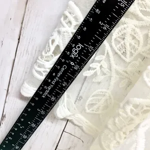 Unbranded Floral Lace Sheer Mesh Top‎ Womens Size M White Boho Rose Crochet thumbnail 3