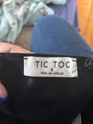 TIC TOC Black Lace Corset Camisole Top thumbnail 4
