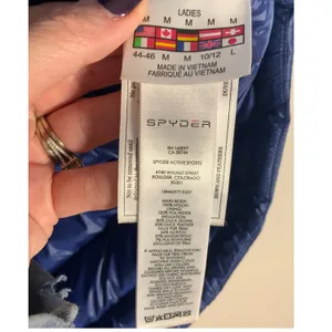 Spyder Down Women's Winter Coat Jacket Navy‎ size medium thumbnail 3