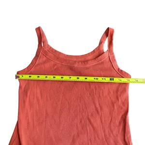 Old Navy Women’s Size S Fitted Ribbed Tank Top Sunset Orange Cami Layering Basic thumbnail 7