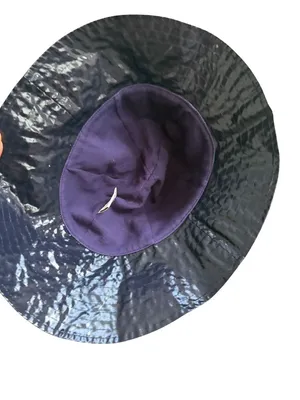 LACOSTE Unisex Navy Blue Bucket Hat Size Medium thumbnail 6
