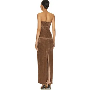 NWT Lovers & Friends Amalia Gown Maxi Dress Size M Glam Wedding Guest *READ* thumbnail 2